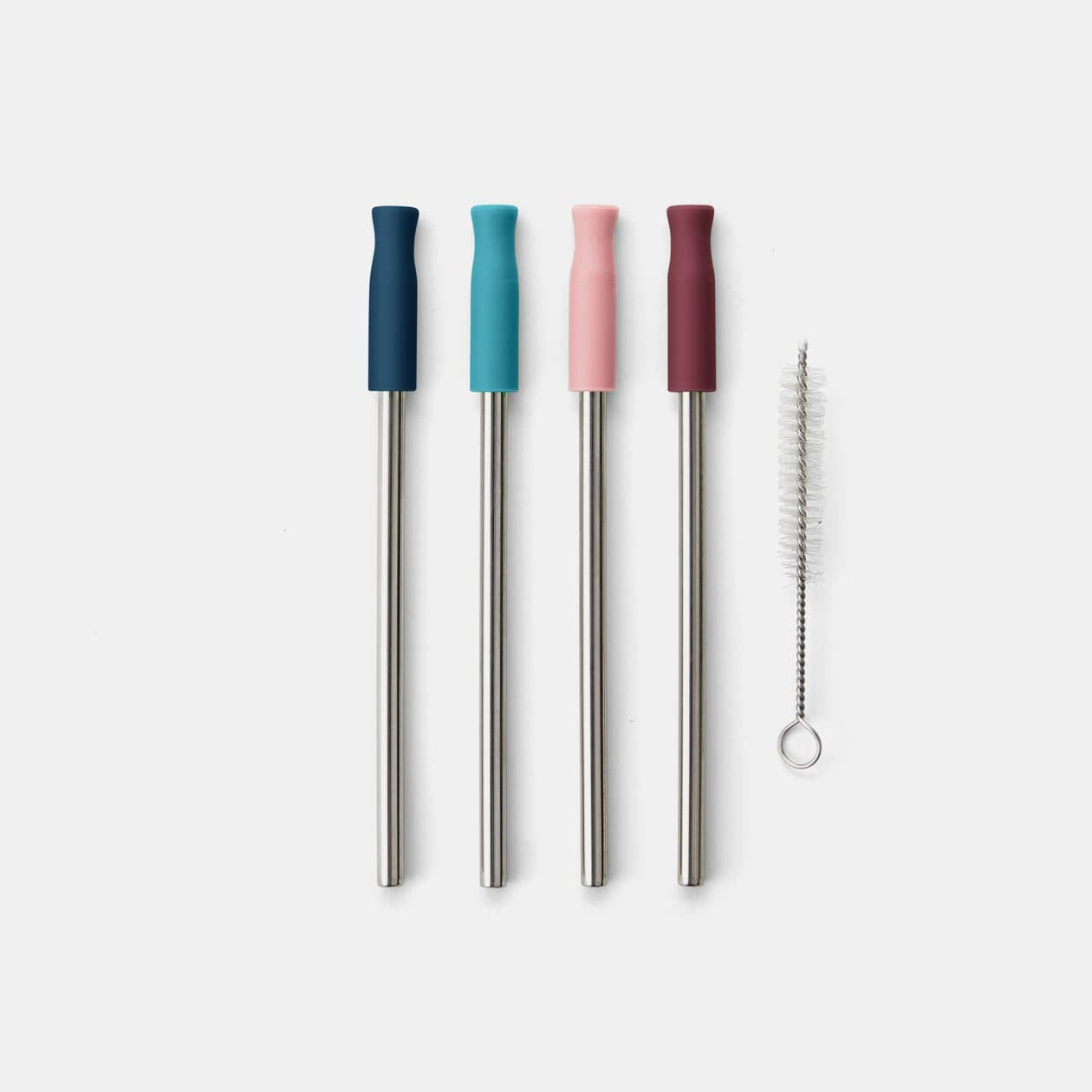 Set of 4 Stainless Steel Cocktail Straws