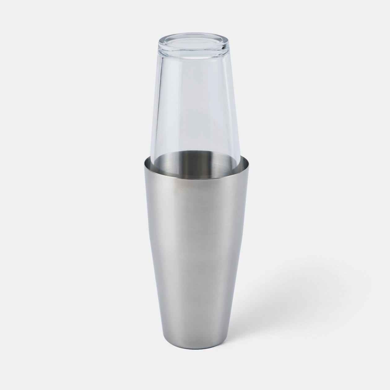 24oz Stainless Steel & Glass Boston Cocktail Shaker