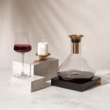 Glass Wine Decanter and Wood Base | RBT Barware – Rabbit