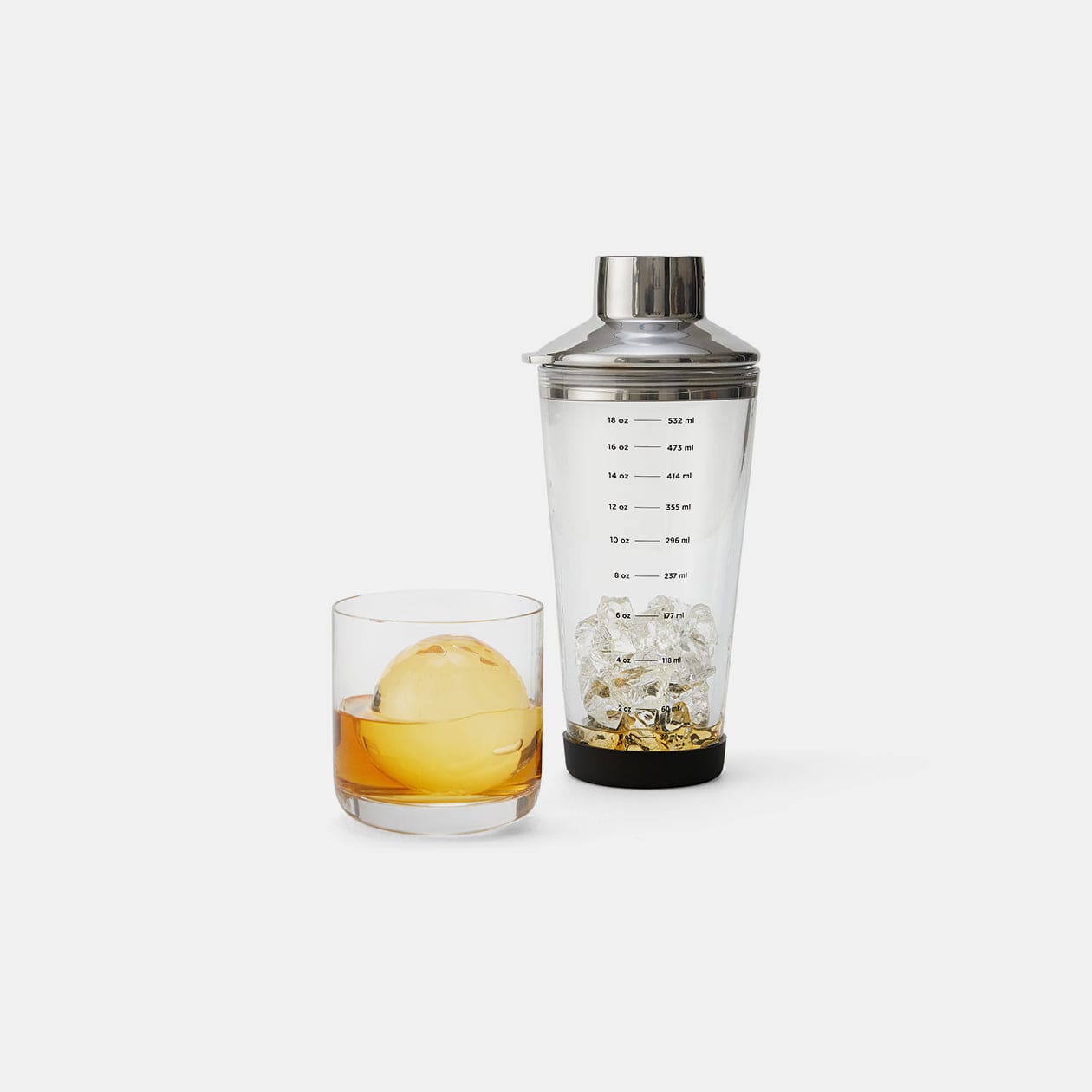 18 oz Glass Cocktail Shaker