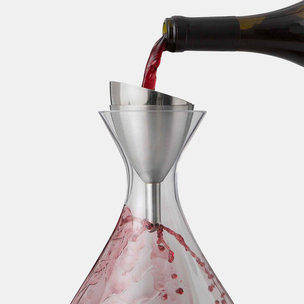 Wine-Shower Funnel With Sediment Strainer